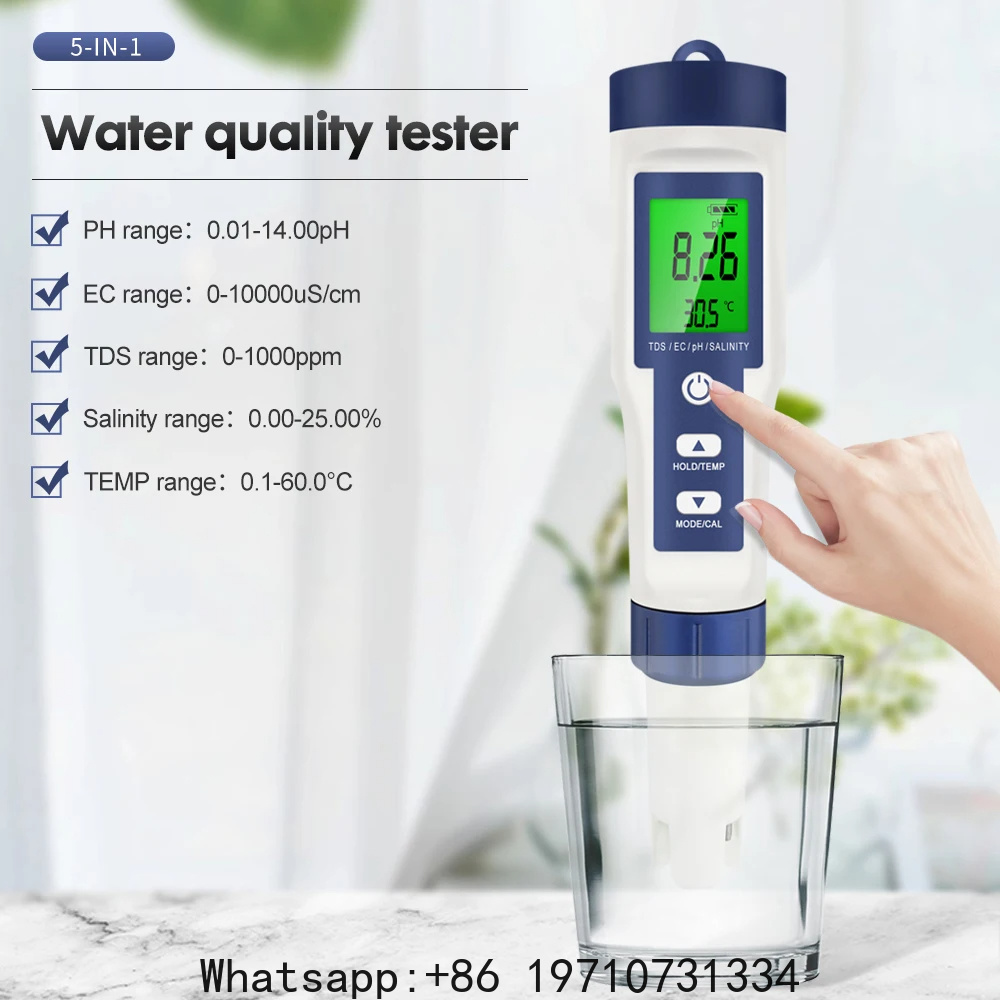 Ph Meter Digital Water Tester - 5 in 1 디지털 PH 측정기