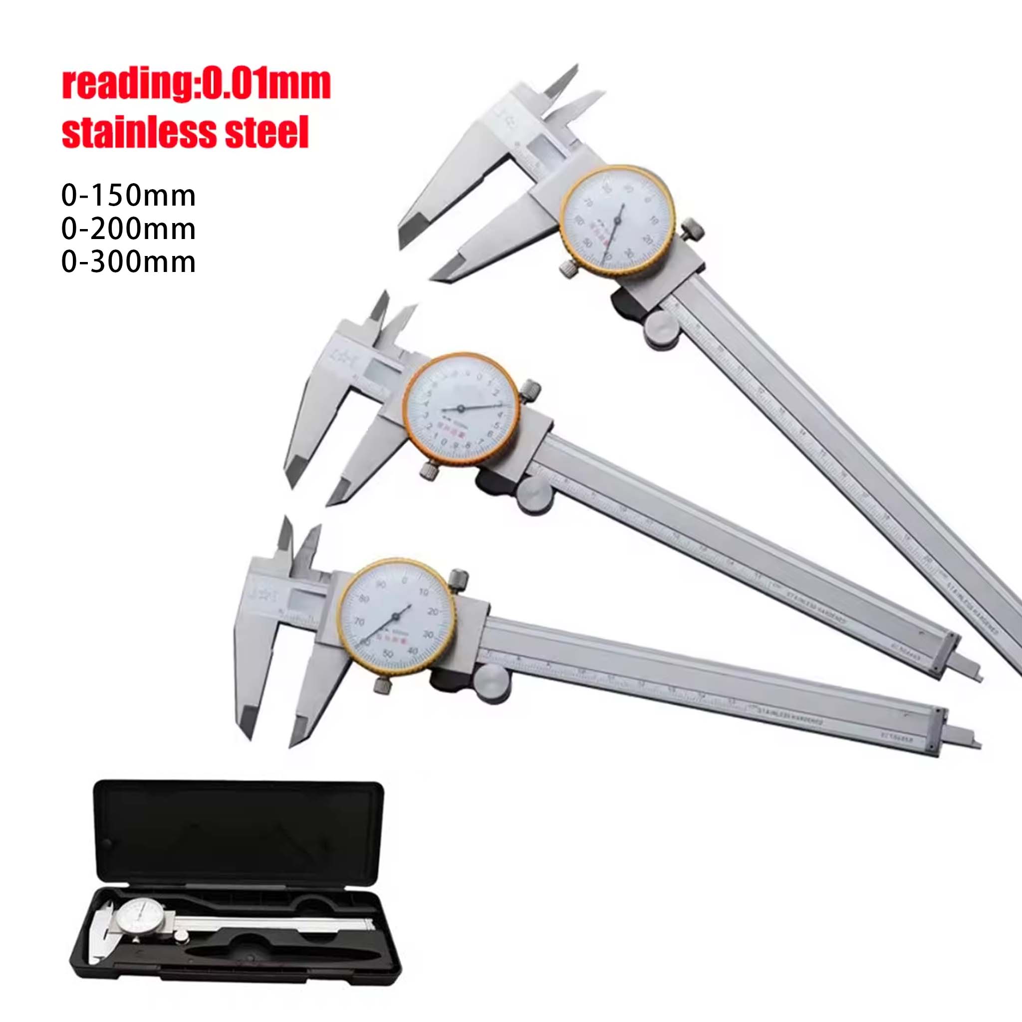 Digital Caliper 150Mm Stainless Steel - 다이얼 캘리퍼스 0.02mm 고정밀 산업용 스테인레스