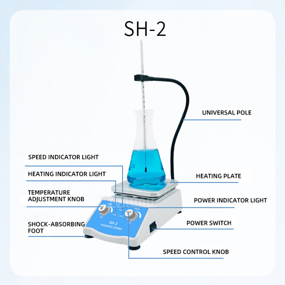 SH-2 가열식 자석교반기 – 시약 및 액체용 실험실용 - Lab Magnetic Stirrer Hot Plate 리뷰 및 가격
