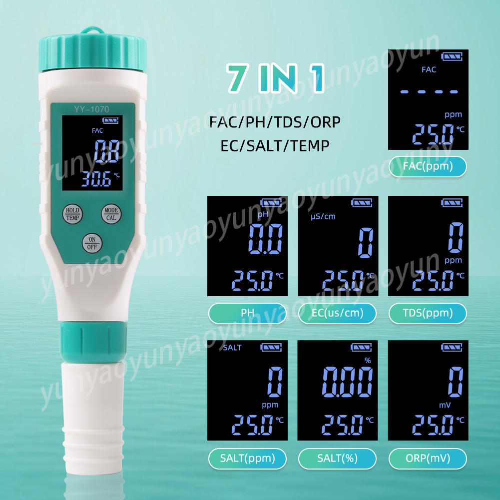 7 in 1 디지털 수질 테스터 PH ORP EC TD - Ph Meter Digital Water Tester 리뷰 및 가격
