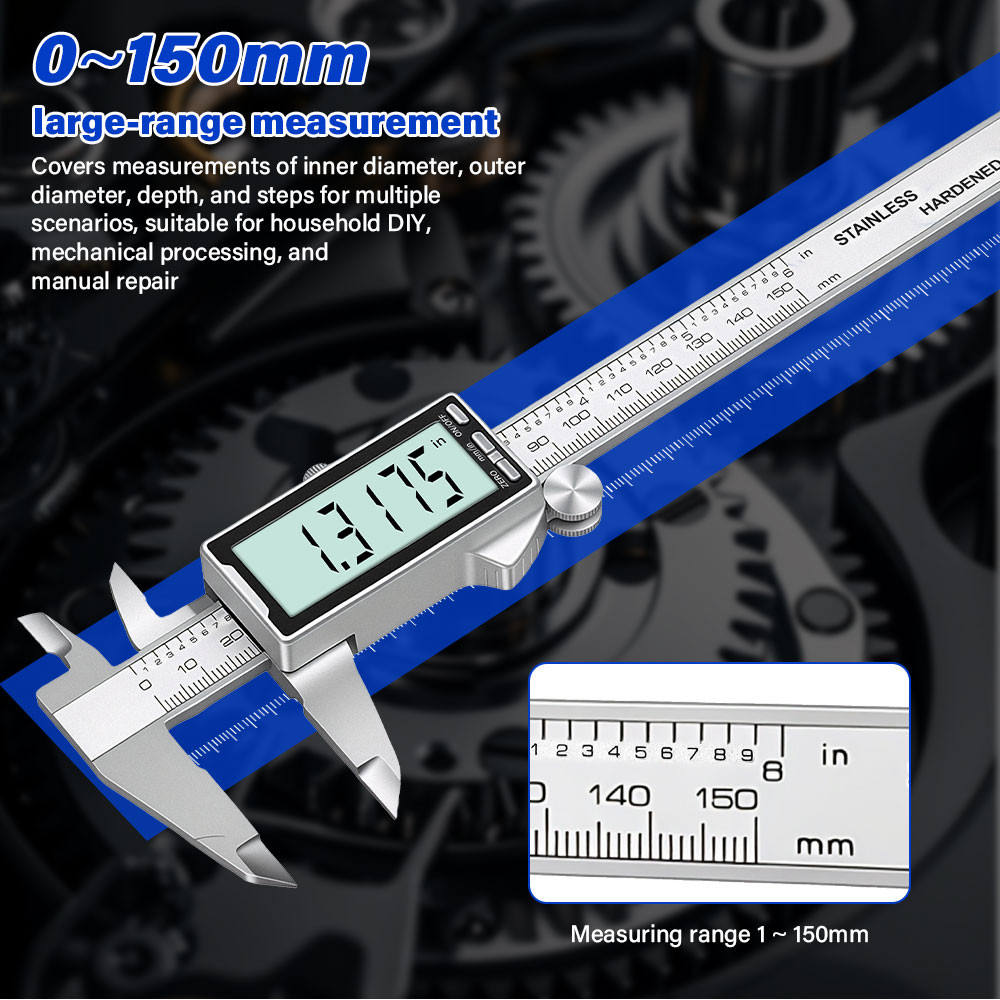 새로운 150mm 6인치 스테인레스 스틸 디지털 버니어 - Digital Caliper 150Mm Stainless Steel 리뷰 및 가격