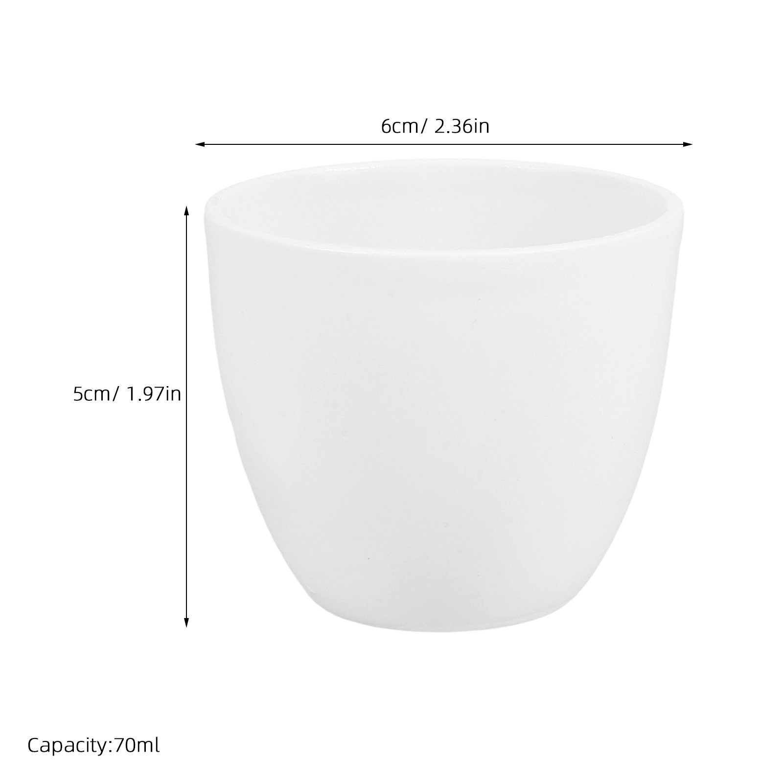 세라믹 도가니, 70ml 용량, 고온에 강한 뚜껑과 손 - Lab Equipment 리뷰 및 가격